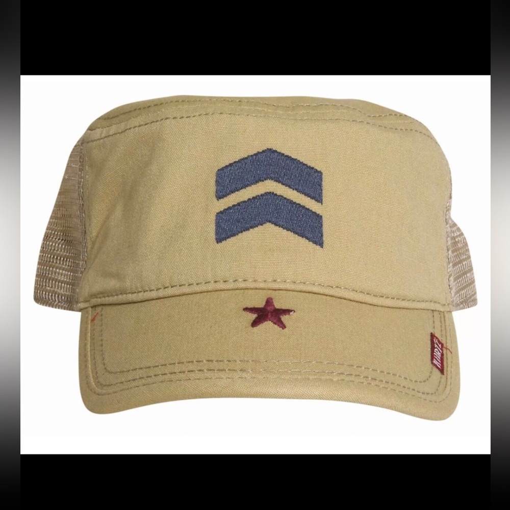 A. Kurtz Men's Fritz Trucker Cap with Chevron Logo.